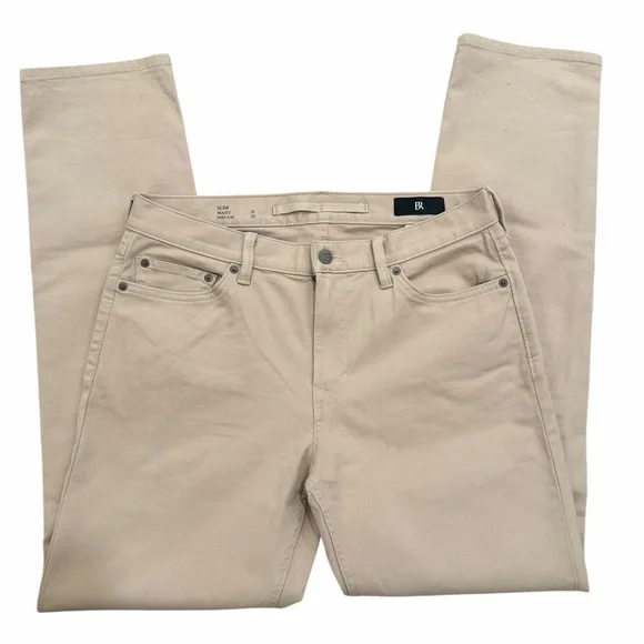 Banana Republic Men’s The Traveler Slim Fit 31 x 32 - khaki tan - Picture 3 of 9